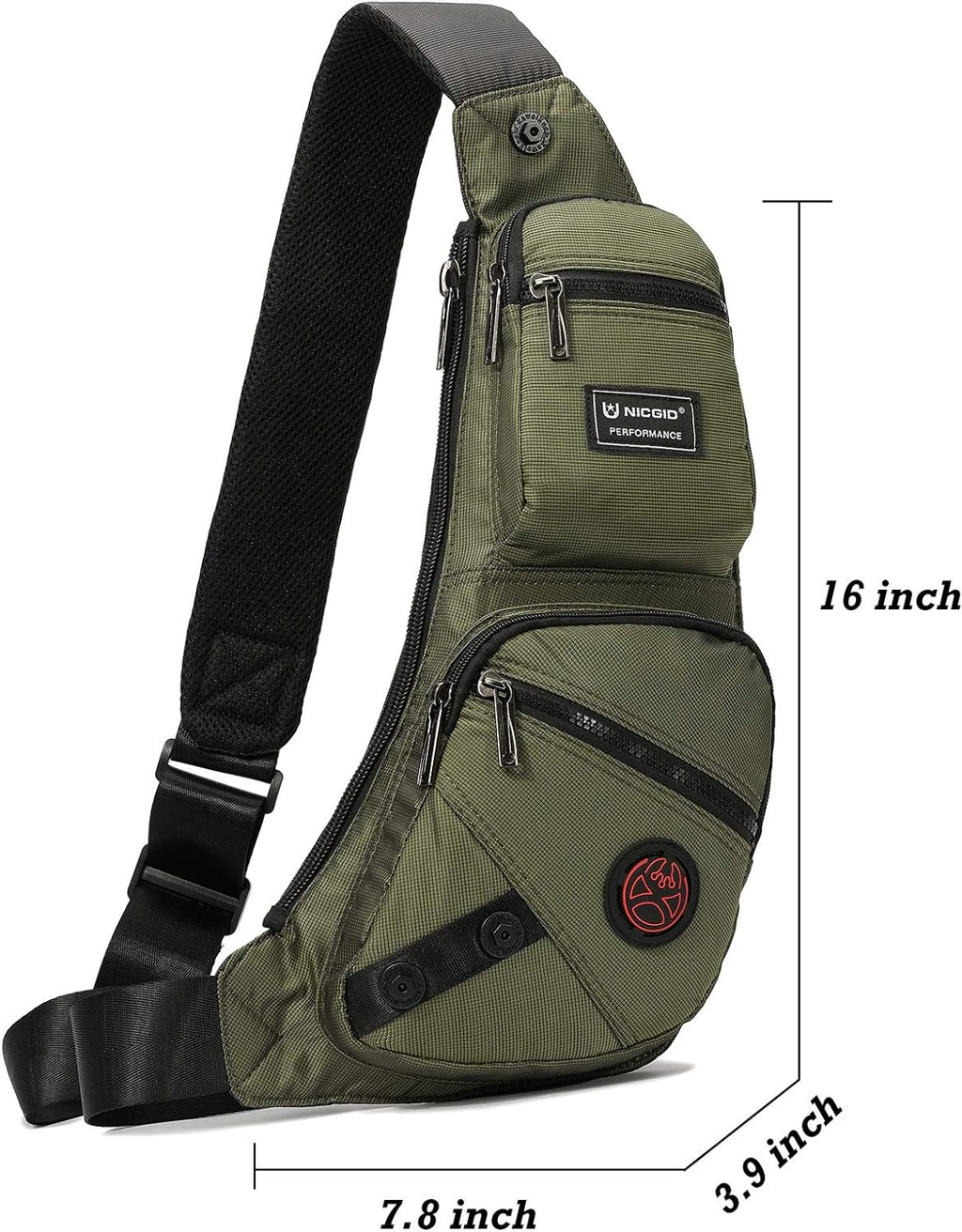NICGID Sling Bag Chest Shoulder Backpack Crossbody Bags Casual Daypack for Men Women